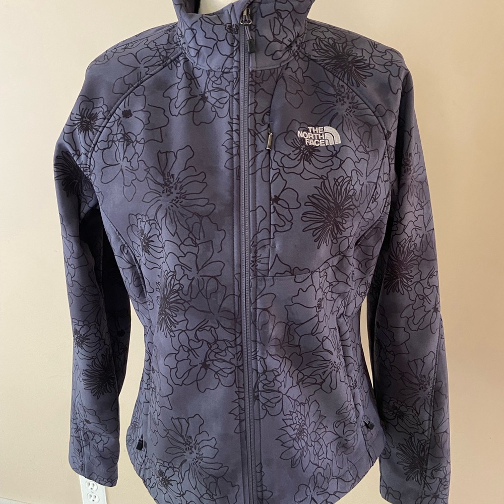 The North Face Gray Ski Jacket Full-Zip Fleece